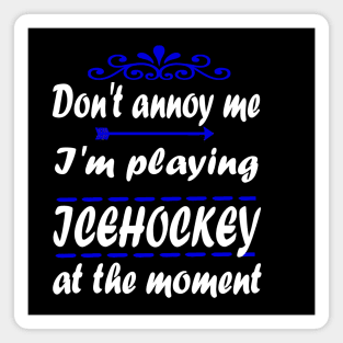 Ice Hockey Bodycheck Puck Stadium Gift Magnet